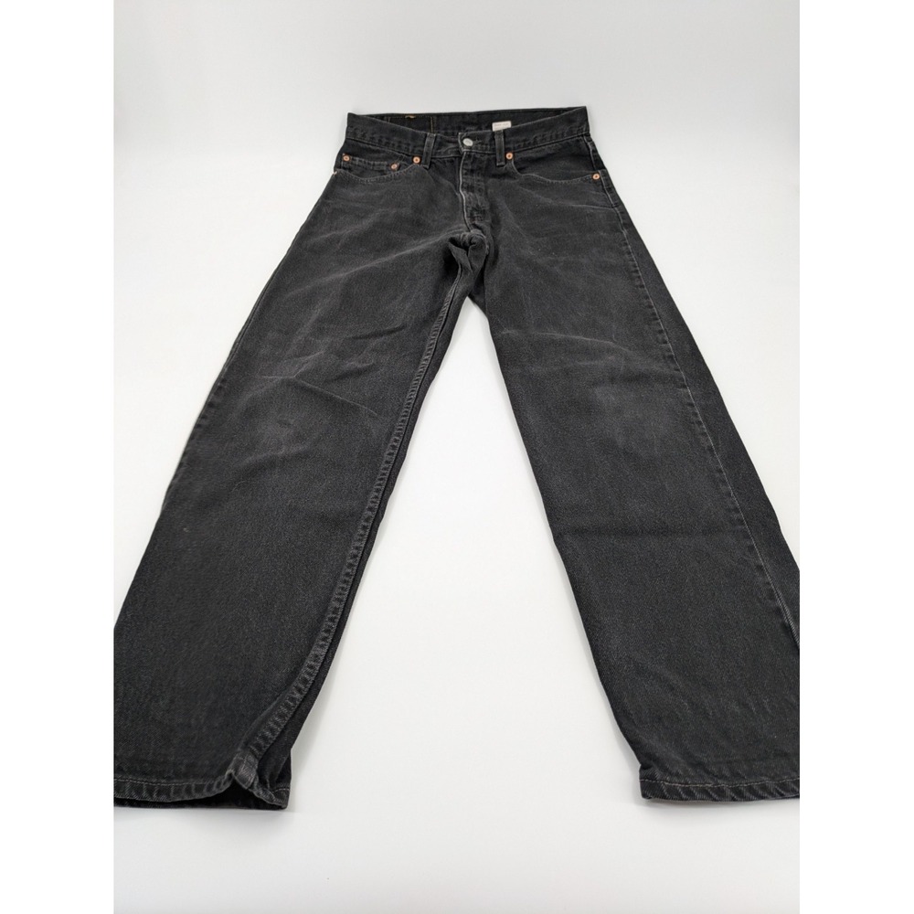 Levi's 550 Relaxed Fit Black Tapered‎ Leg Denim Jeans Men's 34x32 Faded Charcoal